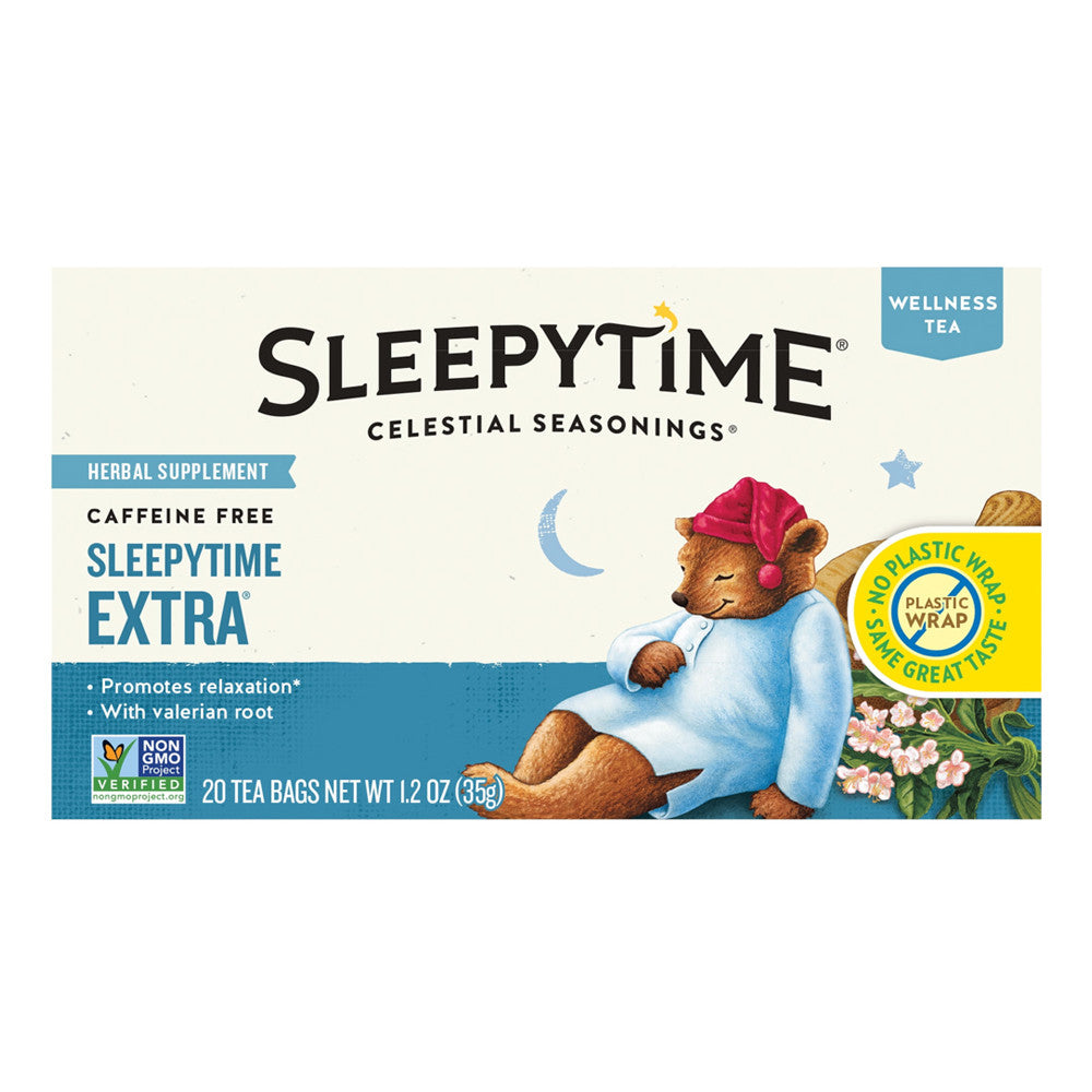 Celestial Seasonings Caffeine Free Herbal Tea, Sleepytime Extra - 20 Bags
